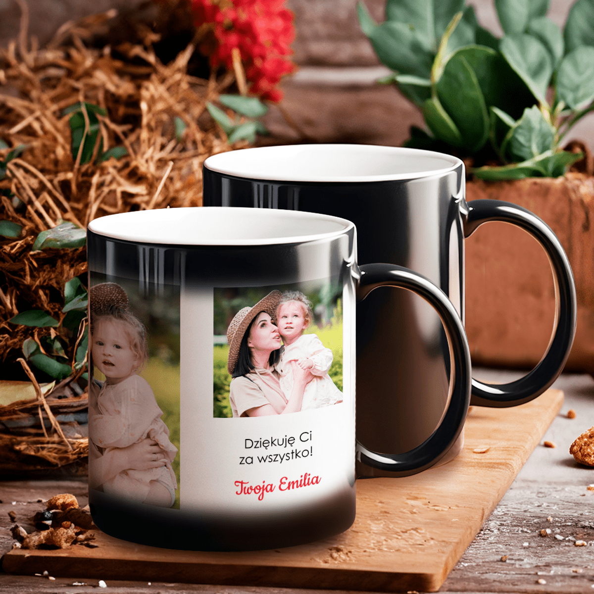 Wyjątkowy mama - 1x Kubek magiczny z nadrukiem, spersonalizowany prezent dla mamy - idamell.com