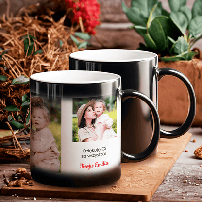 Wyjątkowy mama - 1x Kubek magiczny z nadrukiem, spersonalizowany prezent dla mamy - idamell.com