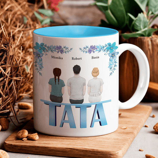 Wyjątkowy tata - 1x Kubek z nadrukiem, spersonalizowany prezent dla taty - idamell.com