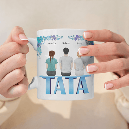 Wyjątkowy tata - 1x Kubek z nadrukiem, spersonalizowany prezent dla taty - idamell.com