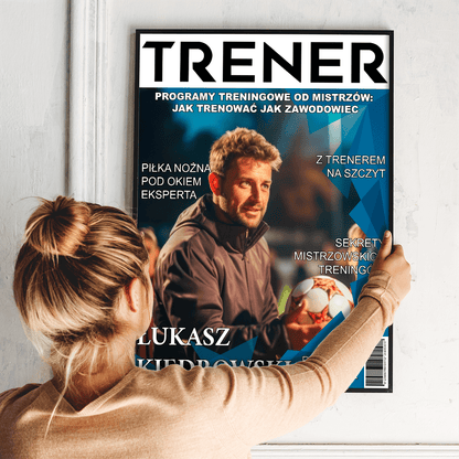 Wyjątkowy trener - plakat, spersonalizowany prezent dla mężczyzny - idamell.com