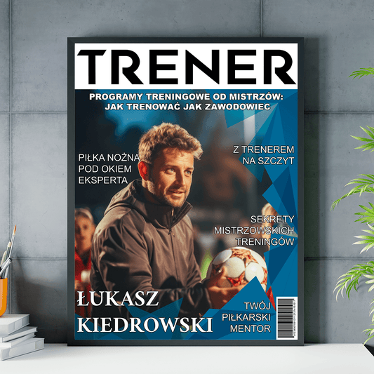 Wyjątkowy trener - plakat, spersonalizowany prezent dla mężczyzny - idamell.com