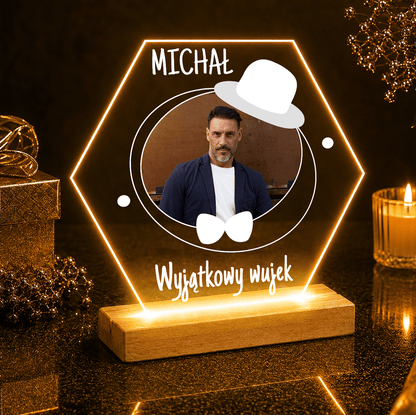 Wyjątkowy wujek - Druk na szkle, spersonalizowany prezent dla wujka - idamell.com