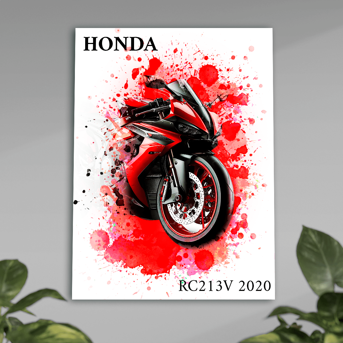 Wymarzony motocykl - plakat, spersonalizowany prezent dla motocyklisty - idamell.com