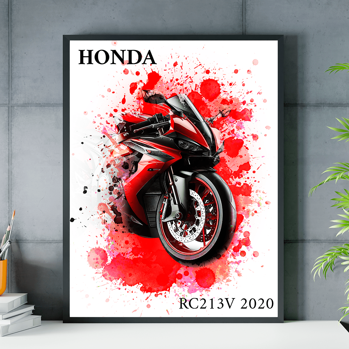 Wymarzony motocykl - plakat, spersonalizowany prezent dla motocyklisty - idamell.com