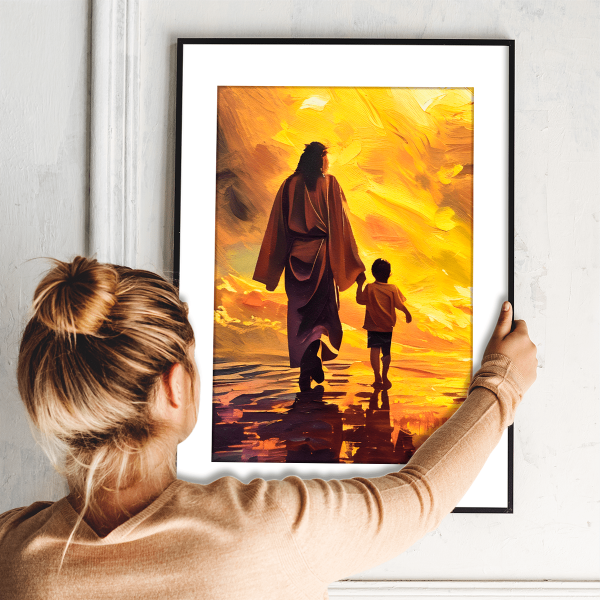 Z Jezusem Chrystusem - plakat, oryginalny prezent dla dziecka - idamell.com