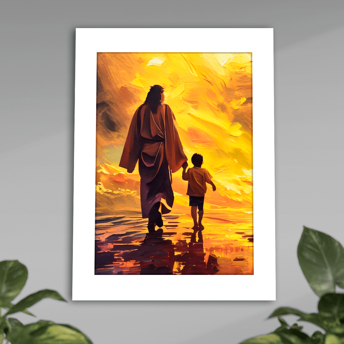 Z Jezusem Chrystusem - plakat, oryginalny prezent dla dziecka - idamell.com