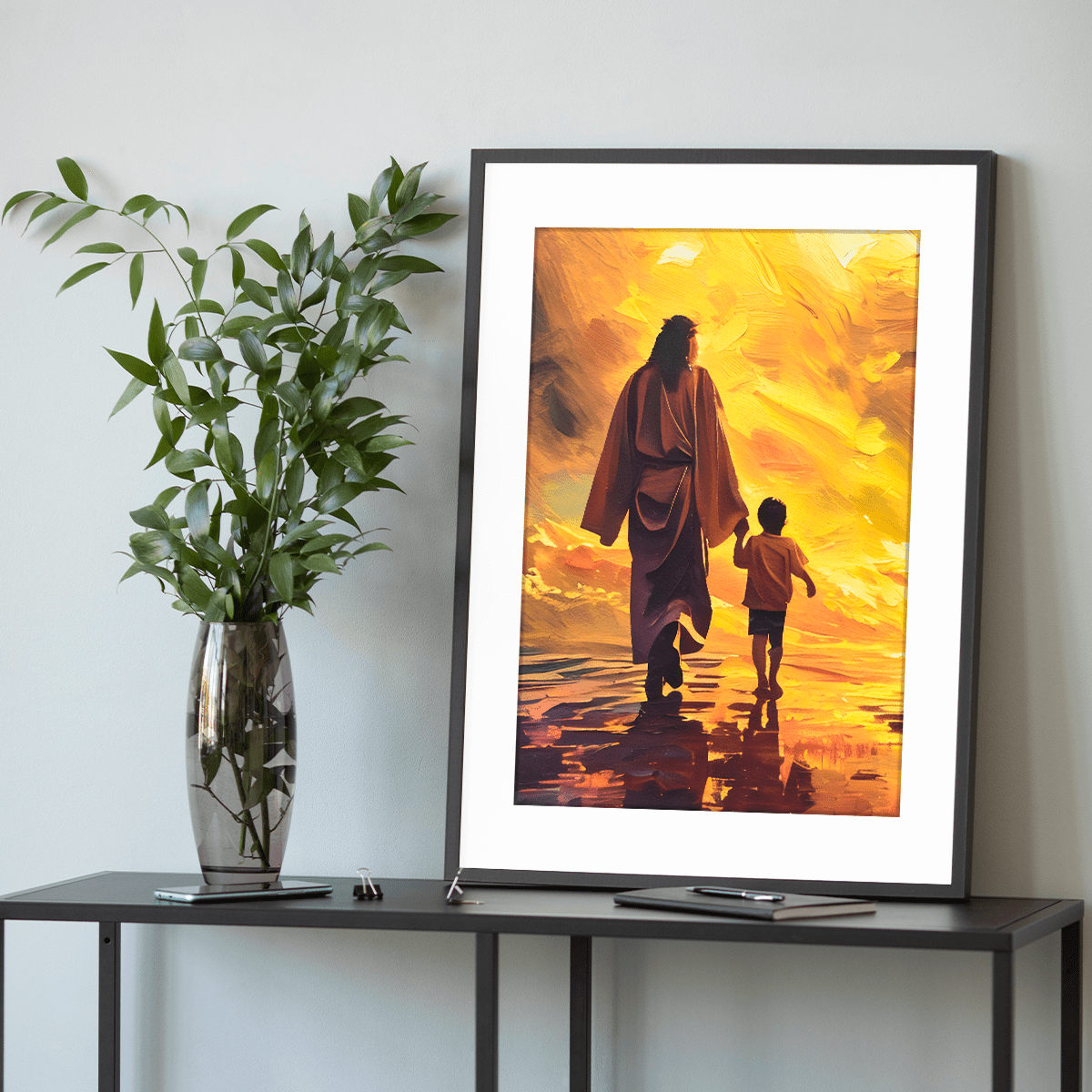 Z Jezusem Chrystusem - plakat, oryginalny prezent dla dziecka - idamell.com