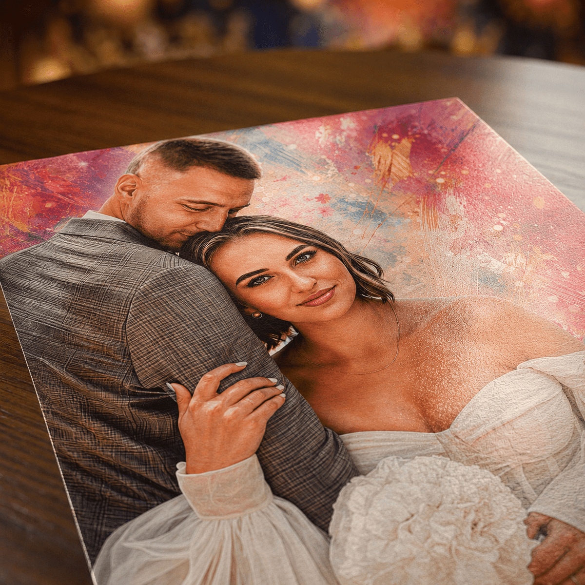 Z okazji ślubu - plakat, spersonalizowany prezent dla pary - idamell.com