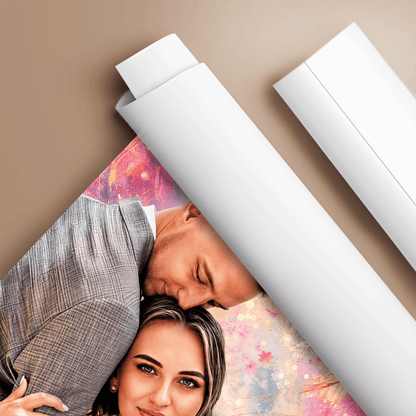 Z okazji ślubu - plakat, spersonalizowany prezent dla pary - idamell.com