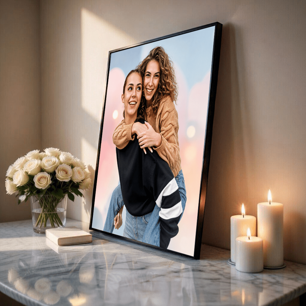 Z siostrą najlepiej - plakat, spersonalizowany prezent dla siostry - idamell.com