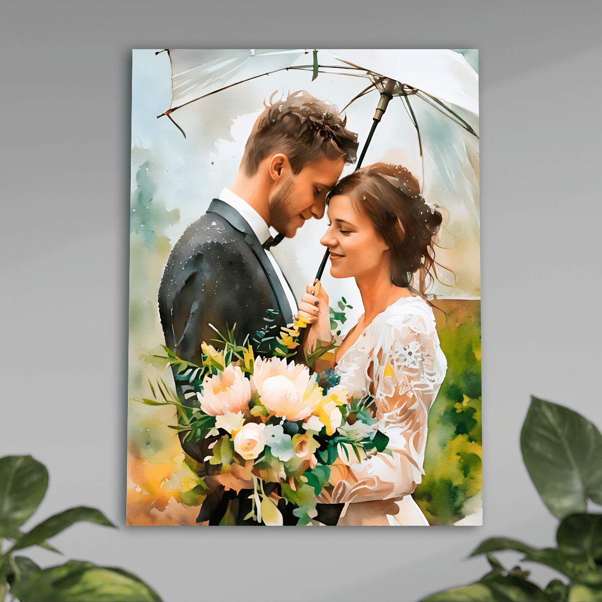 Zakochani - plakat, spersonalizowany prezent dla pary - idamell.com