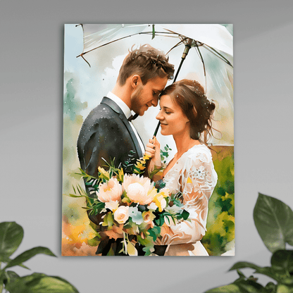 Zakochani - plakat, spersonalizowany prezent dla pary - idamell.com