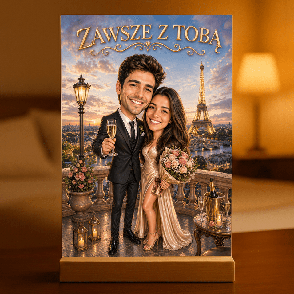Zawsze z Tobą – Wydruk na szkle akrylowym - idamell.com