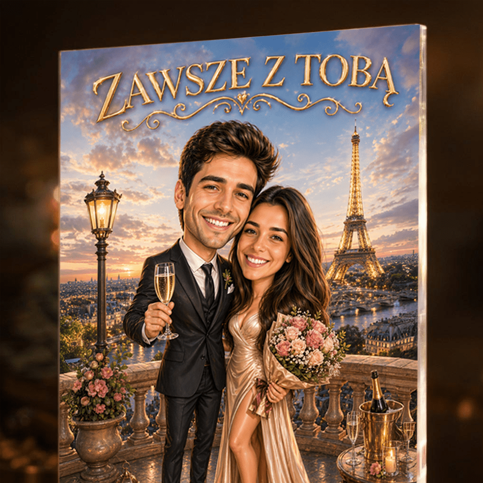 Zawsze z Tobą – Wydruk na szkle akrylowym - idamell.com