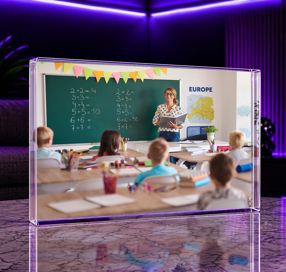 Zdjęcie dla nauczyciela - Druk na szkle, spersonalizowany prezent dla nauczyciela - idamell.com