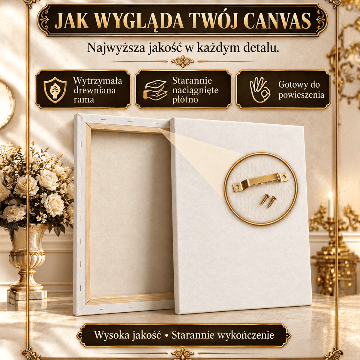 Zdjęcie na płótnie Mama przytulona przez córkę — prezent dla mamy - idamell.com