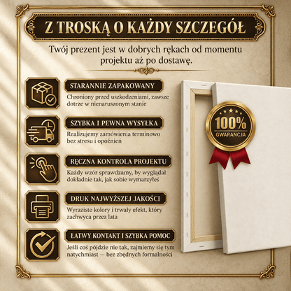 Zdjęcie na płótnie Romantyczna chwila — prezent na ślub - idamell.com