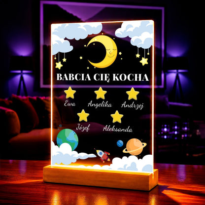 Zdjęcie na szkle akrylowym Cię kocha prezent dla babci - idamell.com