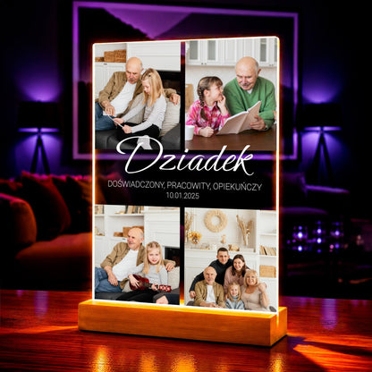 Zdjęcie na szkle akrylowym Cztery prezent dla dziadka - idamell.com