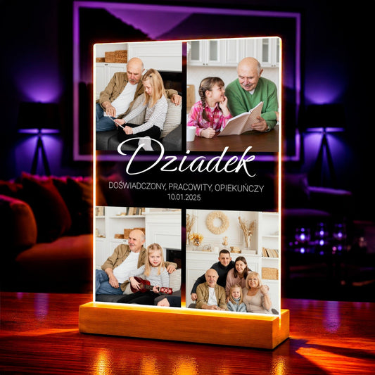 Zdjęcie na szkle akrylowym Cztery prezent dla dziadka - idamell.com