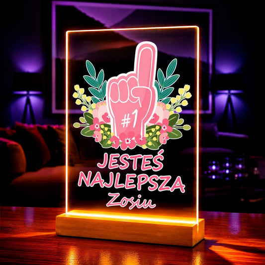 Zdjęcie na szkle akrylowym jesteś najlepsza prezent dla kobiety - idamell.com
