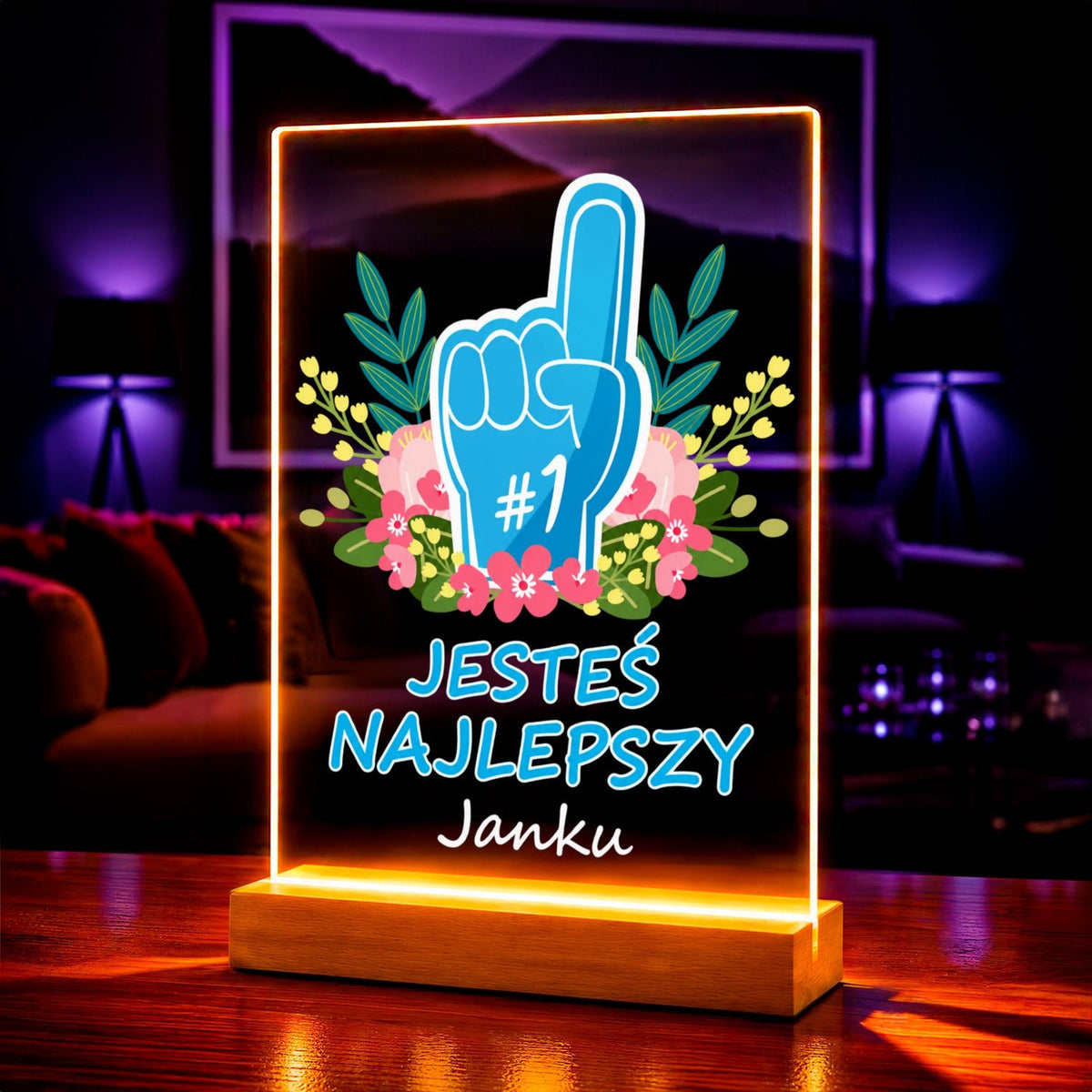 Zdjęcie na szkle akrylowym jesteś najlepszy prezent dla mężczyzny - idamell.com