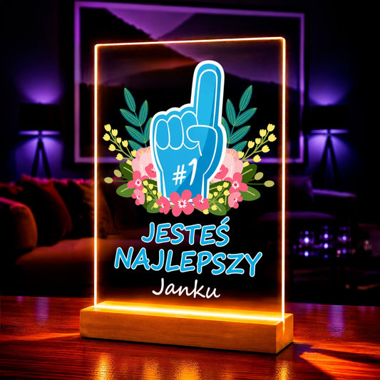 Zdjęcie na szkle akrylowym jesteś najlepszy prezent dla mężczyzny - idamell.com