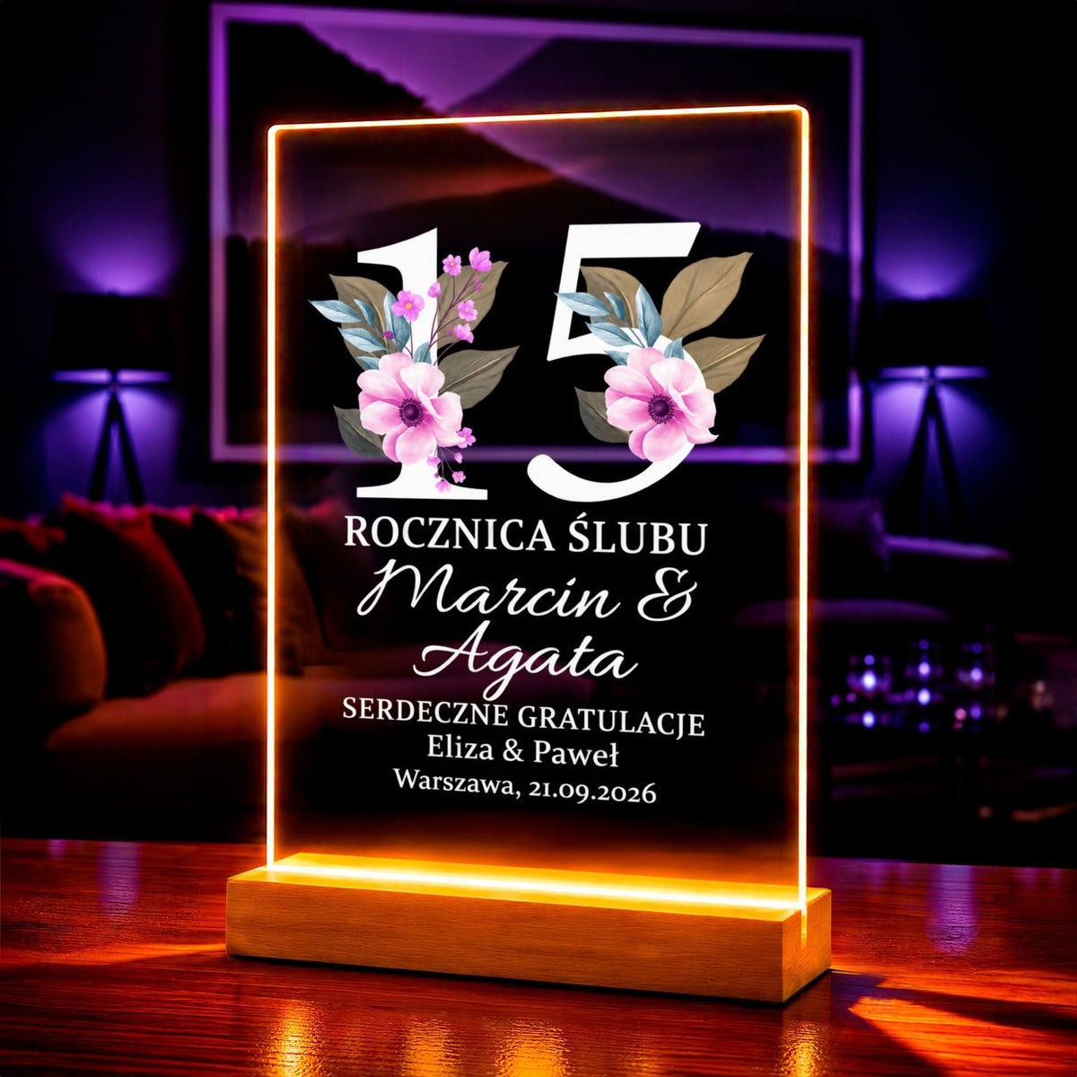 Zdjęcie na szkle akrylowym kadr z wakacji prezent na rocznicę - idamell.com
