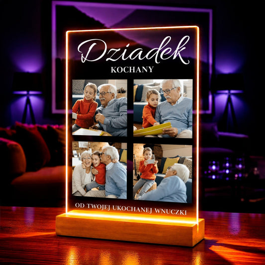 Zdjęcie na szkle akrylowym Kochany dziadek — prezent dla dziadka - idamell.com