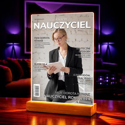 Zdjęcie na szkle akrylowym Magazyn prezent dla nauczyciela - idamell.com