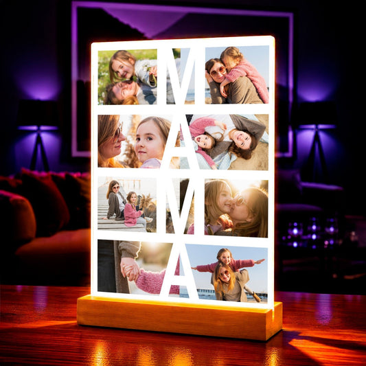 Zdjęcie na szkle akrylowym Mama fotokolaż prezent dla mamy - idamell.com