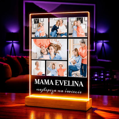 Zdjęcie na szkle akrylowym najlepsza mama prezent dla mamy - idamell.com