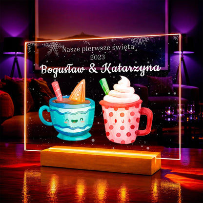 Zdjęcie na szkle akrylowym nasz grudzień prezent na święta - idamell.com