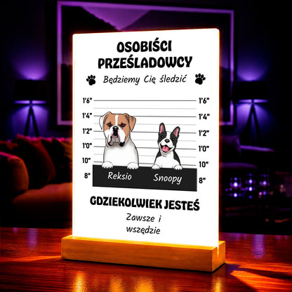Zdjęcie na szkle akrylowym Osobiści prezent dla psiarza - idamell.com