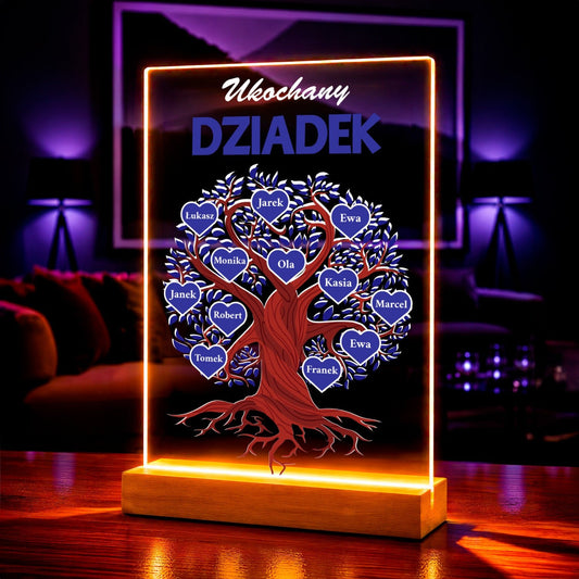 Zdjęcie na szkle akrylowym ukochany dziadek prezent dla dziadka - idamell.com