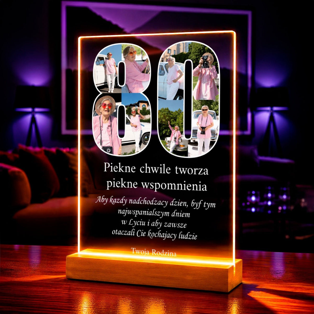 Zdjęcie na szkle akrylowym w subtelnym ujęciu prezent na urodziny - idamell.com