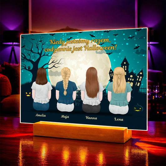 Zdjęcie na szkle akrylowym z wyznaniem prezent na halloween - idamell.com