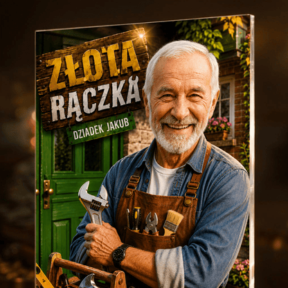 Zdjęcie na szkle akrylowym Złota Rączka prezent dla dziadka - idamell.com