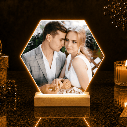 Zdjęcie zakochanej pary - Druk na szkle, spersonalizowany prezent dla pary - idamell.com