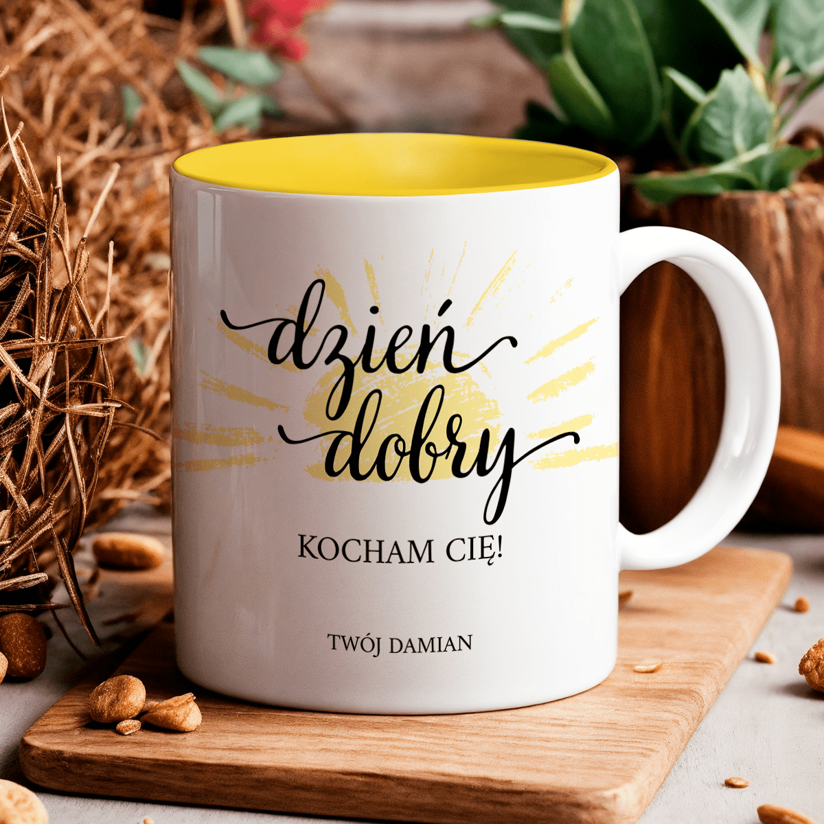 Zestaw DZIEWCZYNA - 4 x kubek z nadrukiem, spersonalizowany prezent dla niej - idamell.com