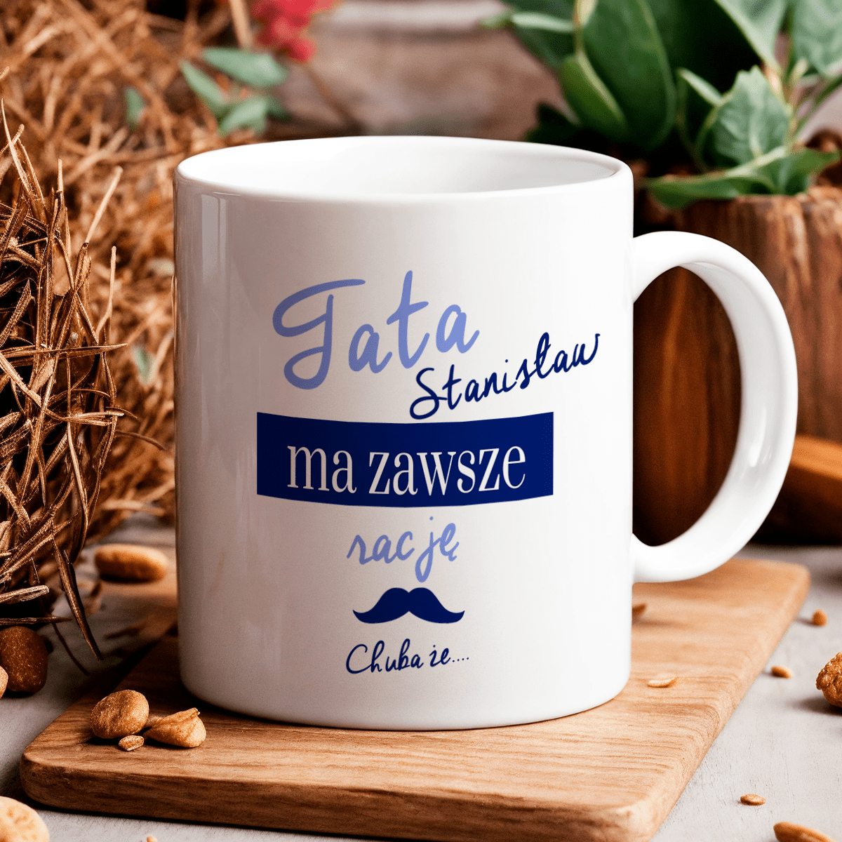 Zestaw MAMA & TATA - 4 x kubek z nadrukiem, spersonalizowany prezent dla rodziców - idamell.com