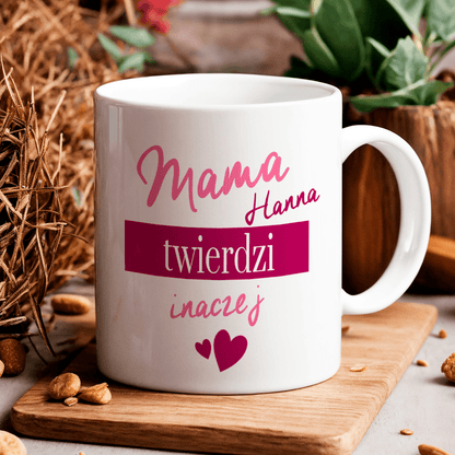 Zestaw MAMA & TATA - 4 x kubek z nadrukiem, spersonalizowany prezent dla rodziców - idamell.com