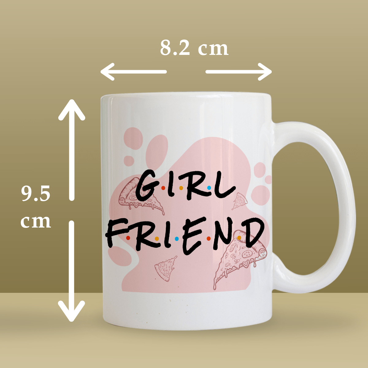 Boyfriend & Girlfriend - Zestaw 2 x Kubek z nadrukiem, spersonalizowany prezent dla pary - idamell.com