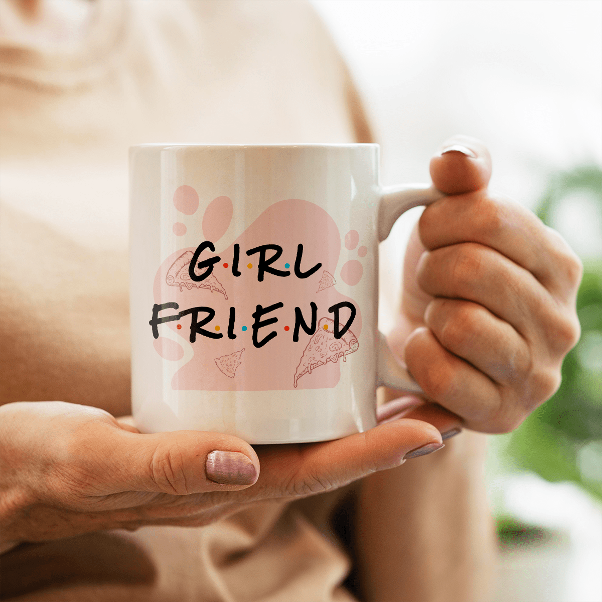 Boyfriend & Girlfriend - Zestaw 2 x Kubek z nadrukiem, spersonalizowany prezent dla pary - idamell.com