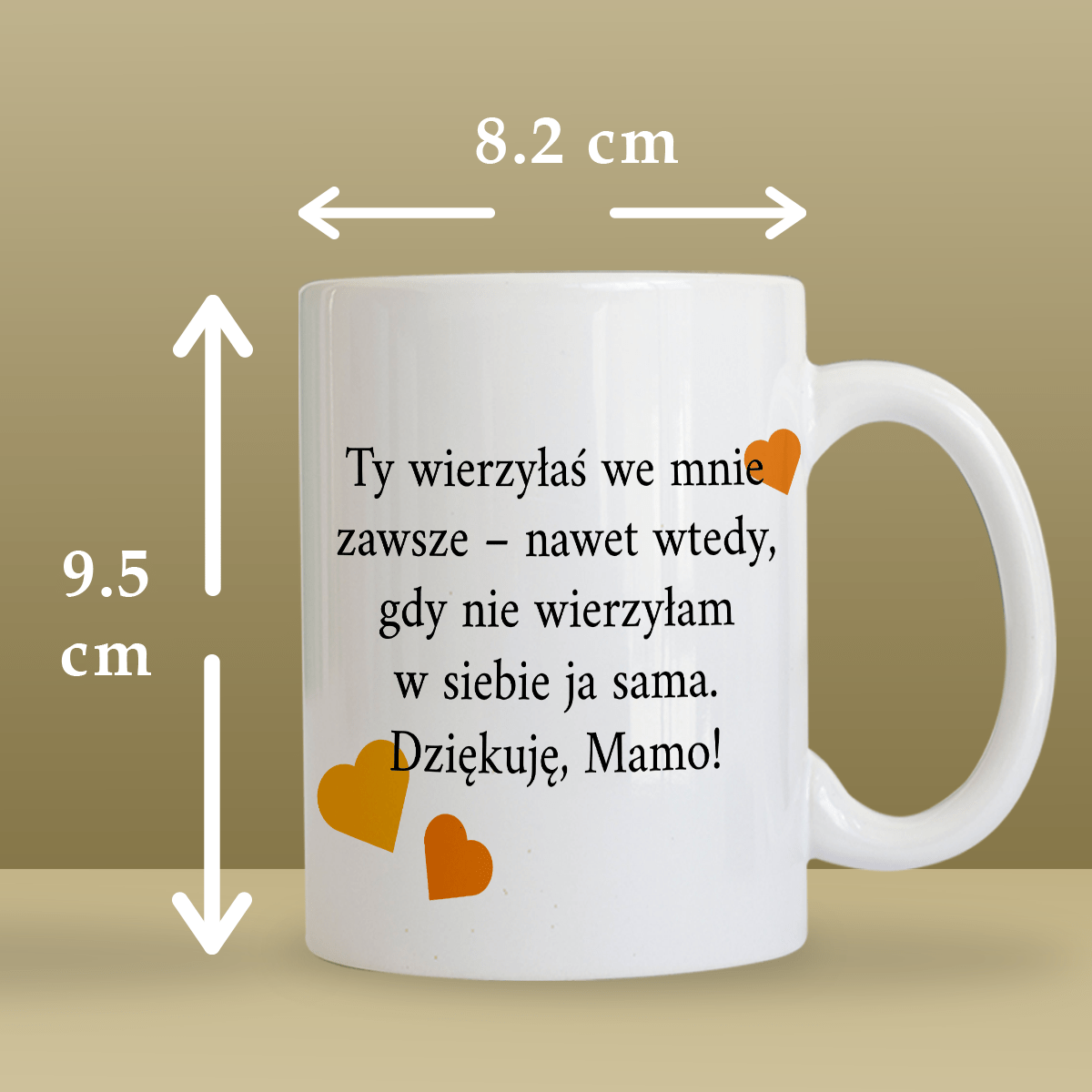 Dla mamy imię + zdjęcie - 1x Kubek z nadrukiem, spersonalizowany prezent dla mamy - idamell.com