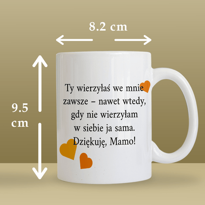 Dla mamy imię + zdjęcie - 1x Kubek z nadrukiem, spersonalizowany prezent dla mamy - idamell.com