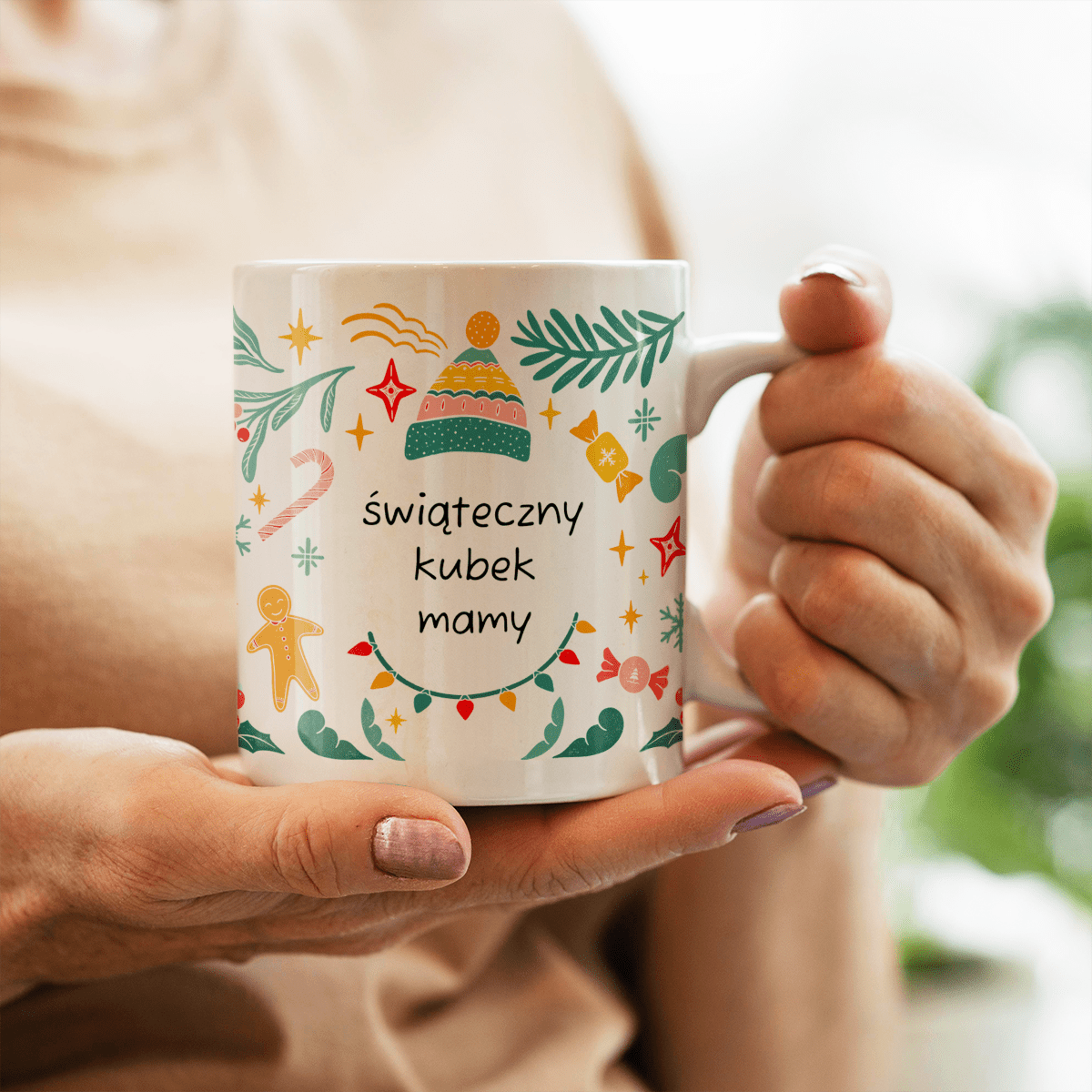 Dla mamy na święta - 1x Kubek z nadrukiem, spersonalizowany prezent dla mamy - idamell.com