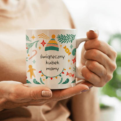 Dla mamy na święta - 1x Kubek z nadrukiem, spersonalizowany prezent dla mamy - idamell.com