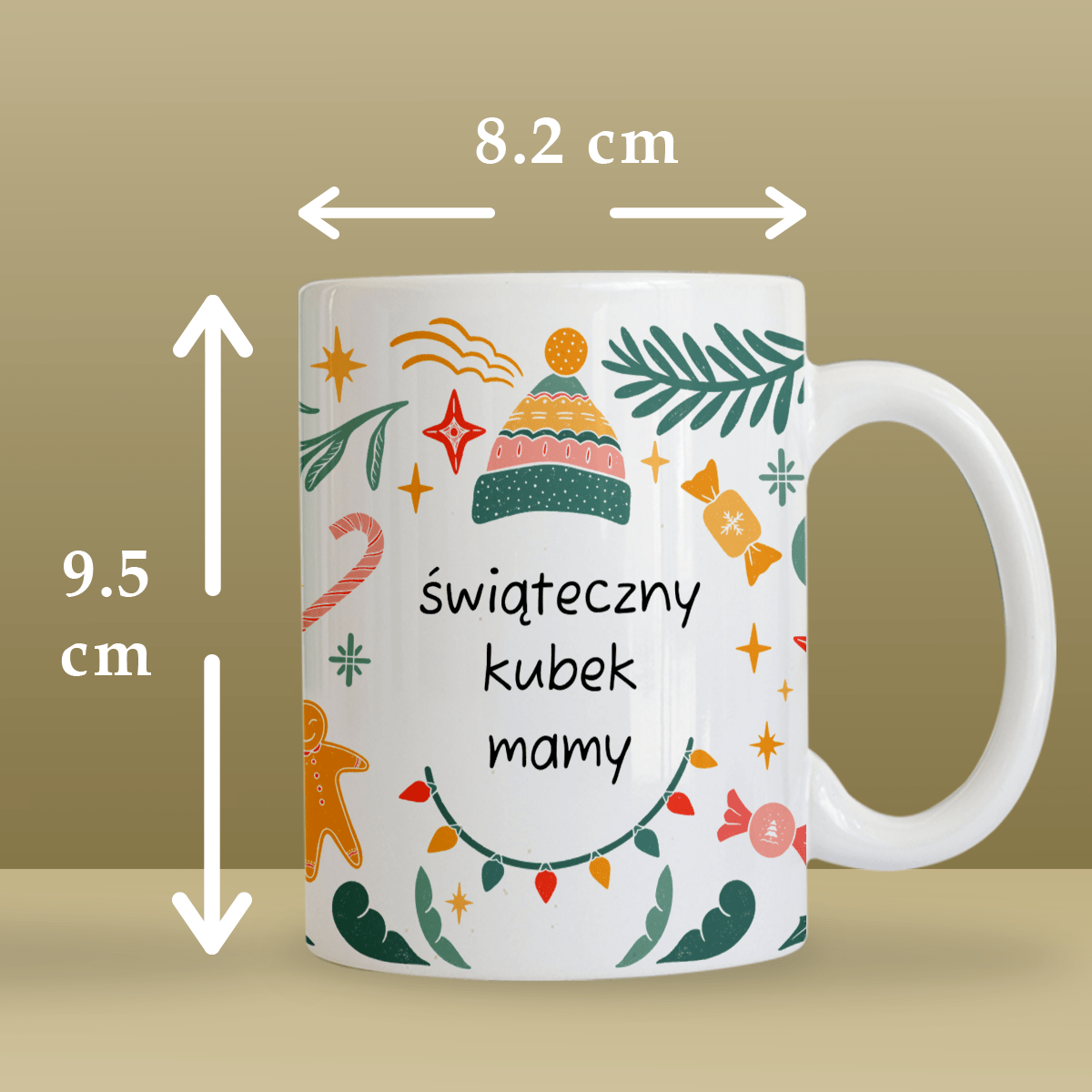 Dla mamy na święta - 1x Kubek z nadrukiem, spersonalizowany prezent dla mamy - idamell.com